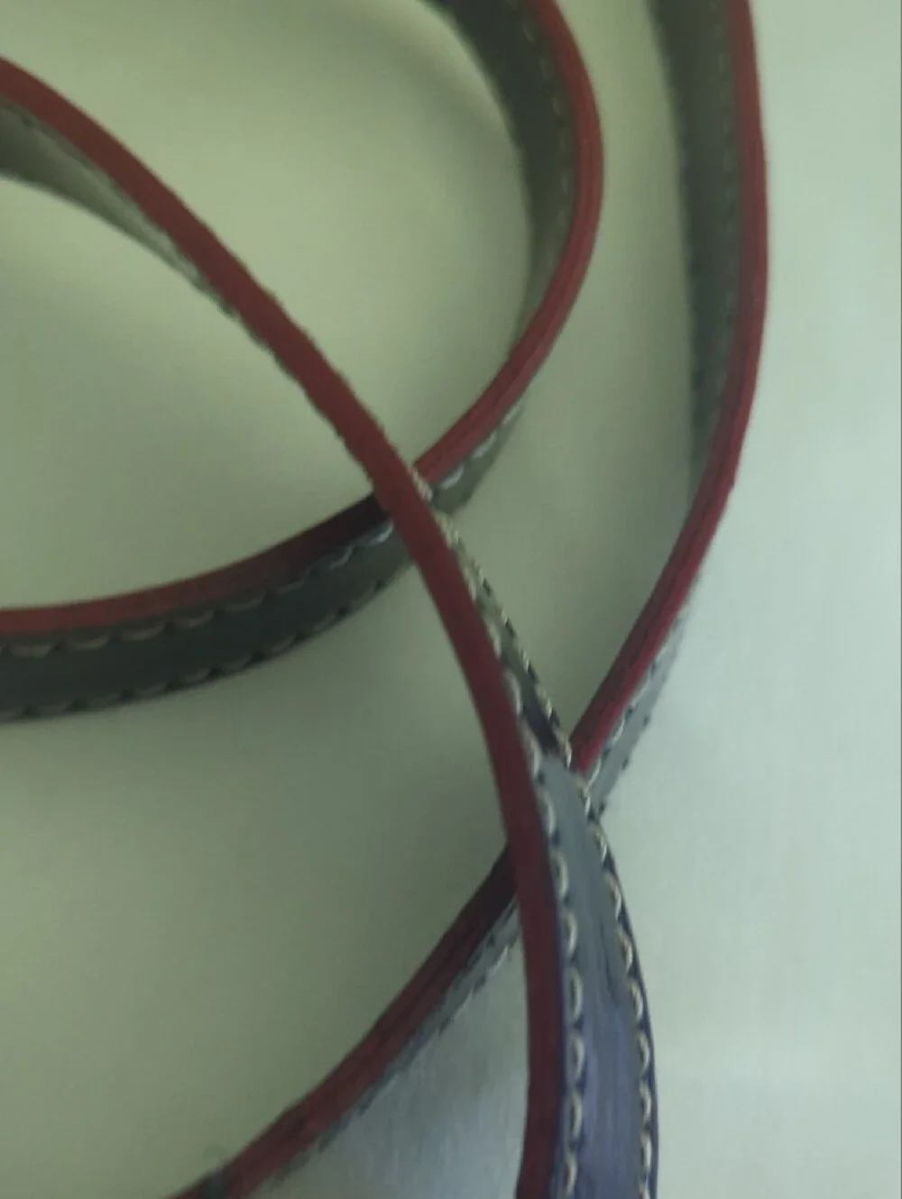 Arcadia Navy/Red Leather Crossbody Strap Gold Hardware *Use For Parts or Fix*49L